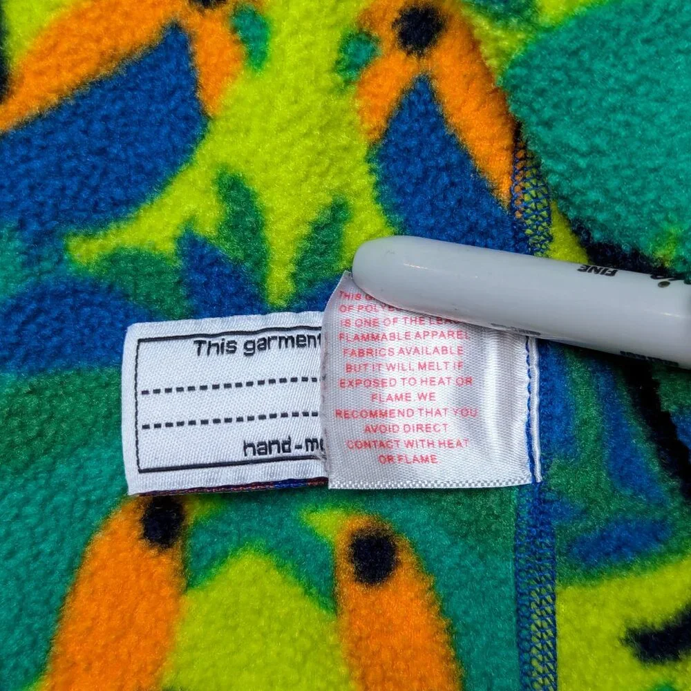 Patagonia Synchilla Fleece Jacket Full Zip Hoody Forest Birds‎ Vintage Y2K 6 Mos